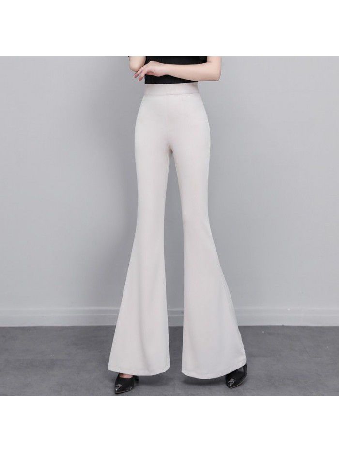  spring and summer new women's pants pants casual pants suit pants flared pants flared pants 
