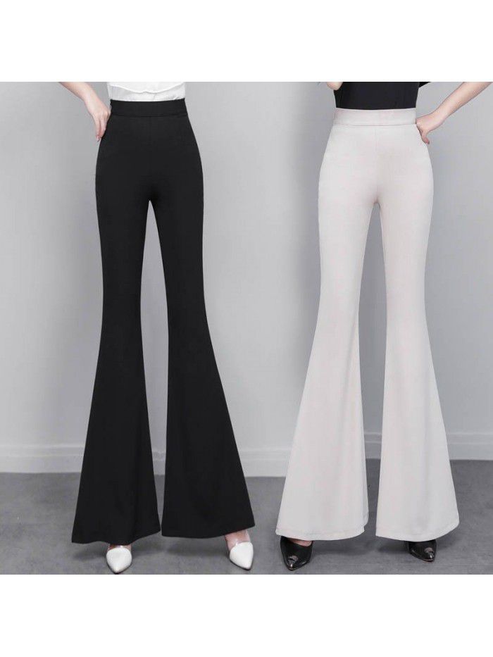  spring and summer new women's pants pants casual pants suit pants flared pants flared pants 