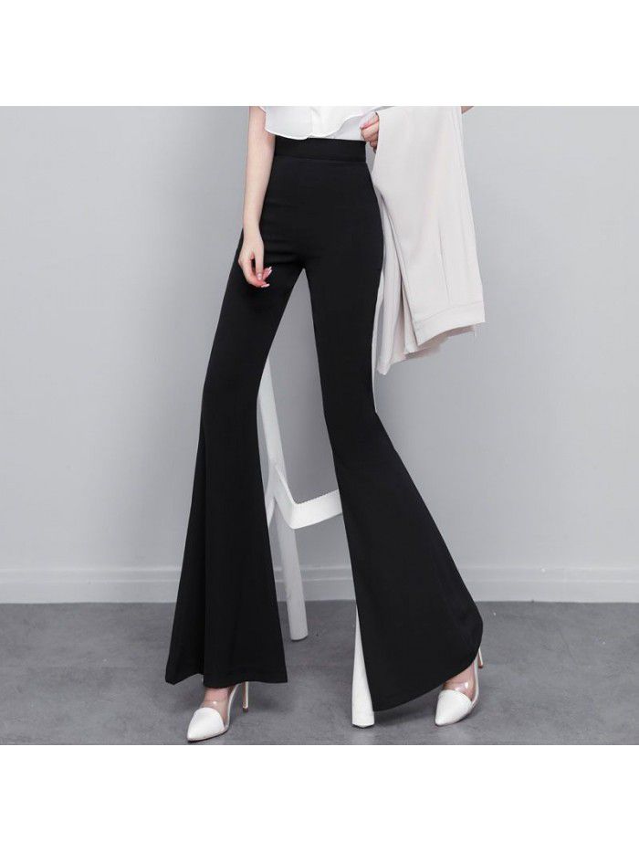  spring and summer new women's pants pants casual pants suit pants flared pants flared pants 