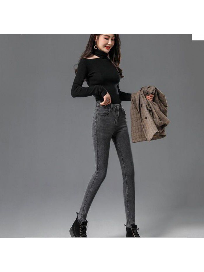 Jeans, slim and slim women's pants for autumn  