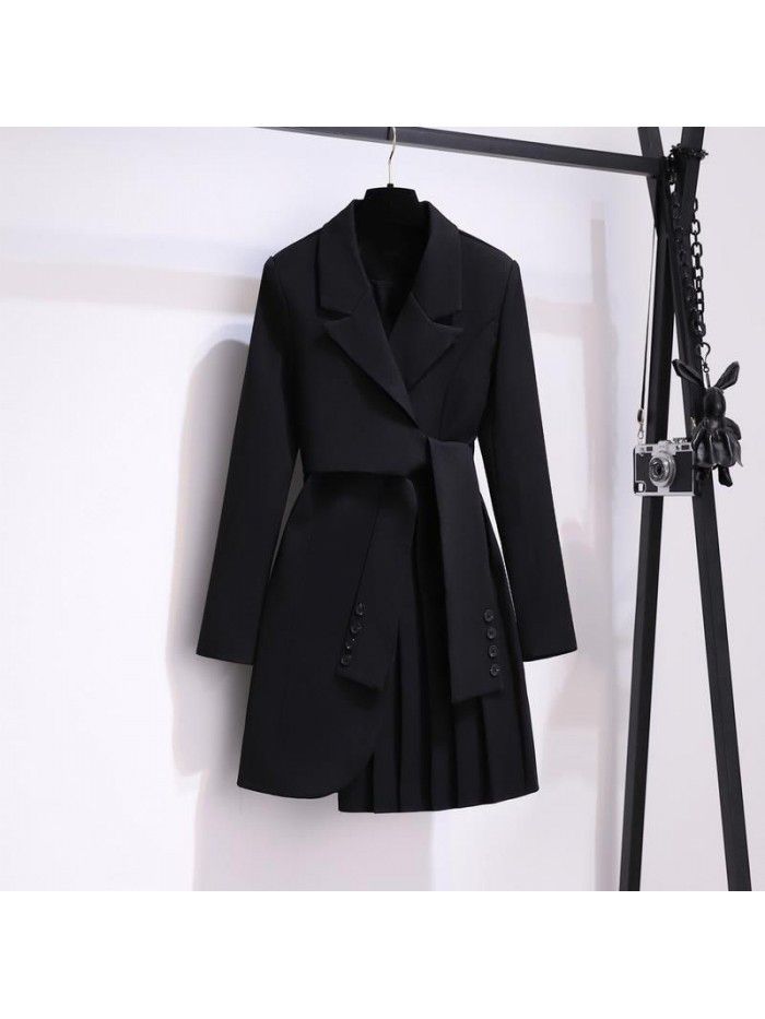 Temperament dress waist fashion design sense suit skirt