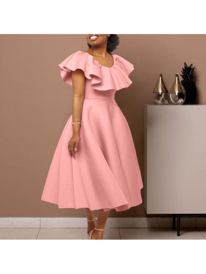 Fashion temperament peplum large skirt pendulum banquet dress skirt dress
