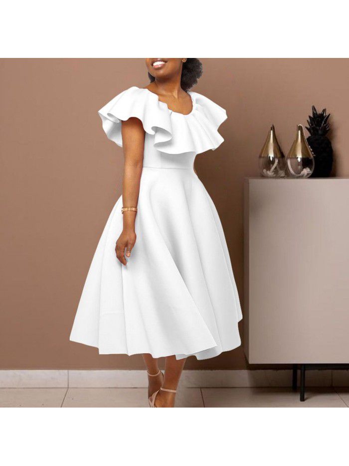 Fashion temperament peplum large skirt pendulum banquet dress skirt dress