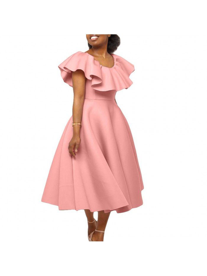 Fashion temperament peplum large skirt pendulum banquet dress skirt dress