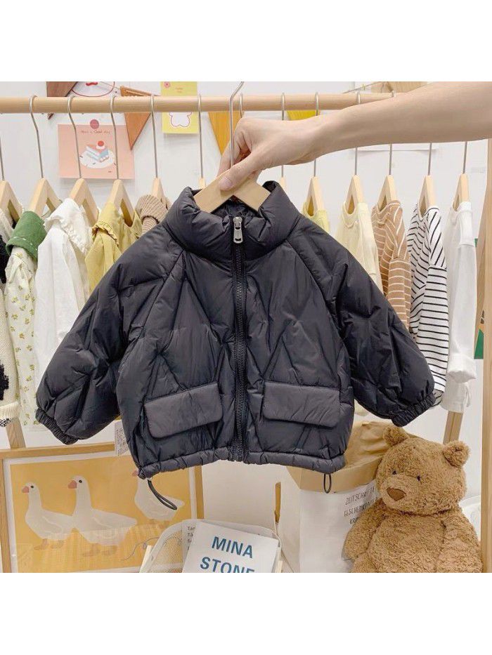 Boys and girls light and thin down cotton children's coat baby foreign autumn and winter clothes baby children's clothes 