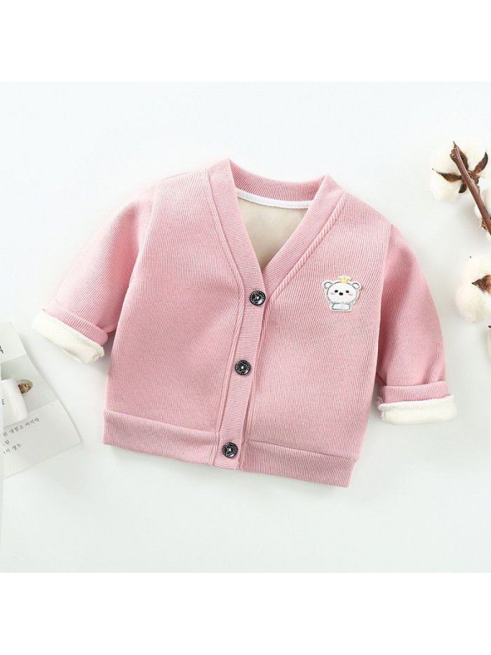 Children's knitwear, boys and girls' autumn and winter clothes, baby coats, baby bottoms, baby sweaters, baby cardigans, spring and autumn 