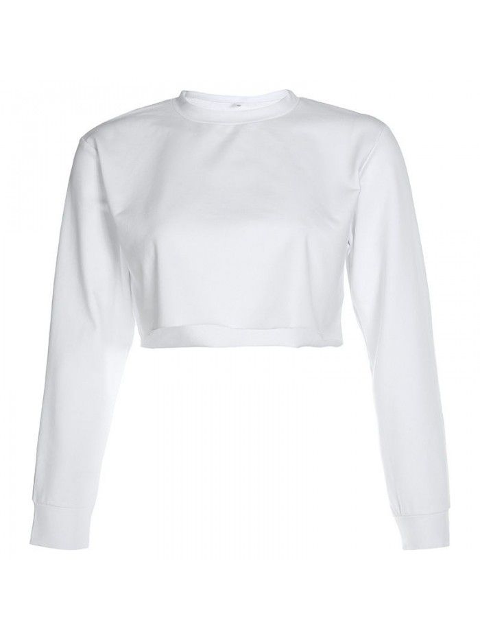 Women's New Solid Color Loose Slim Show Umbilical Base Long Sleeve Thin Sweater Coat 