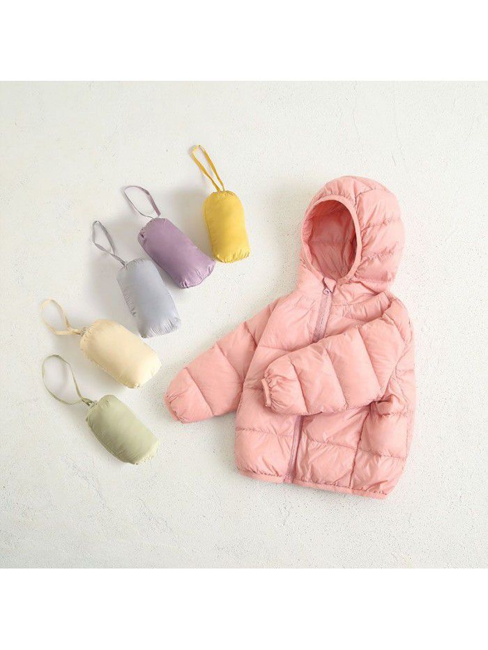 New lightweight down jacket for children's clothing down jacket for boys and girls