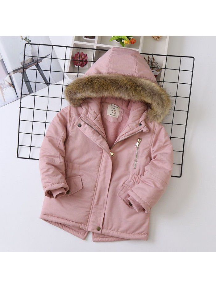Cotton jacket, new winter fashion hooded boy's cotton jacket, children's cotton jacket 
