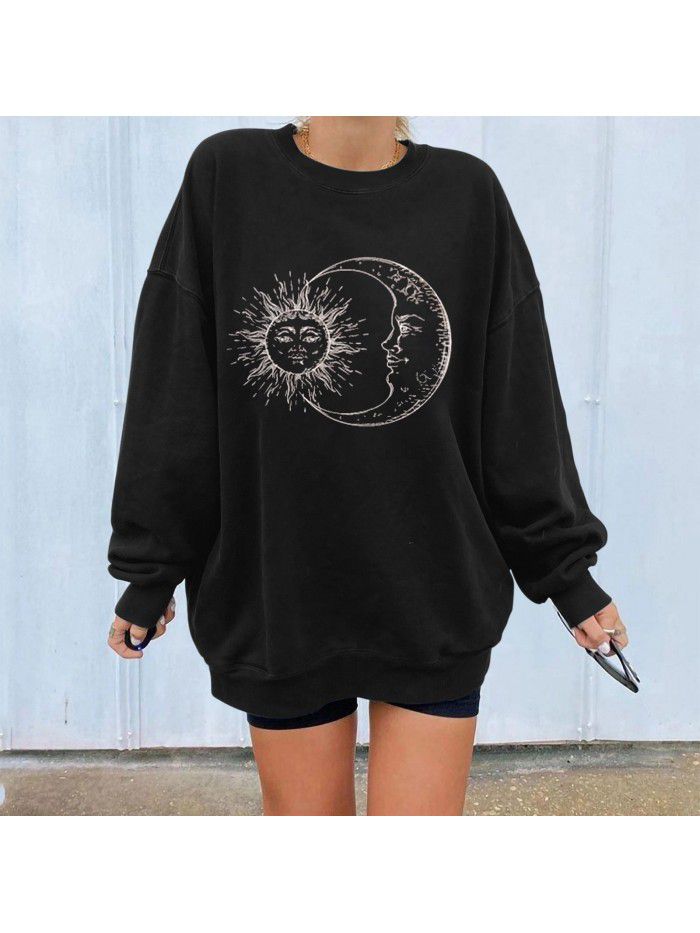 Personalized Printed Sweater Loose Large Fashion Sweater Women 