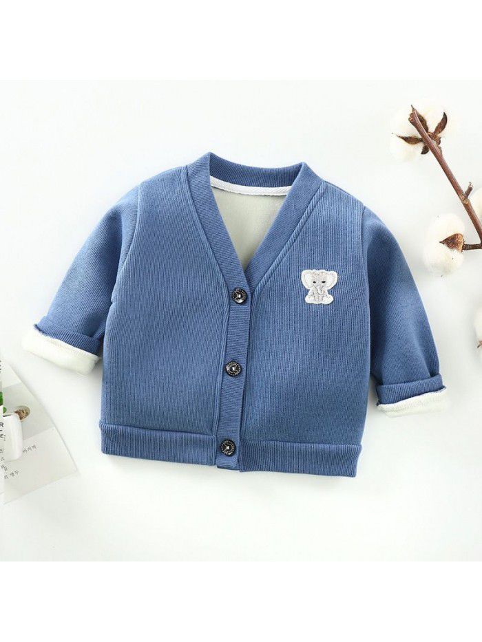 Children's knitwear, boys and girls' autumn and winter clothes, baby coats, baby bottoms, baby sweaters, baby cardigans, spring and autumn 