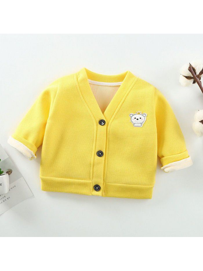 Children's knitwear, boys and girls' autumn and winter clothes, baby coats, baby bottoms, baby sweaters, baby cardigans, spring and autumn 