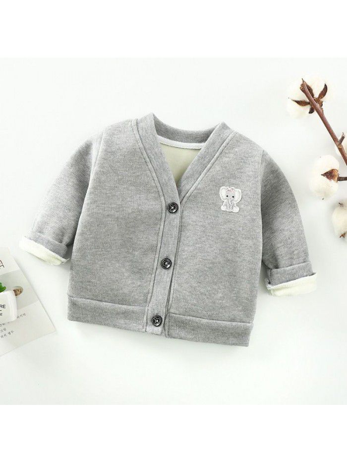 Children's knitwear, boys and girls' autumn and winter clothes, baby coats, baby bottoms, baby sweaters, baby cardigans, spring and autumn 