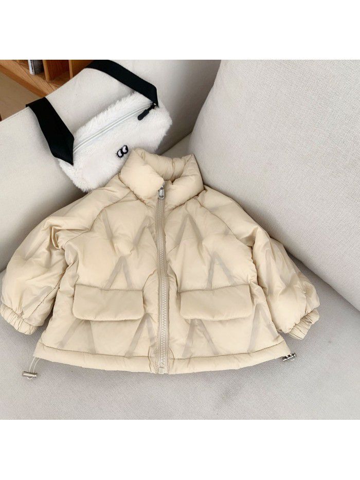 Boys and girls light and thin down cotton children's coat baby foreign autumn and winter clothes baby children's clothes 