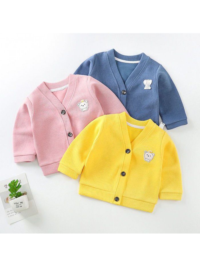 Children's knitwear, boys and girls' autumn and winter clothes, baby coats, baby bottoms, baby sweaters, baby cardigans, spring and autumn 