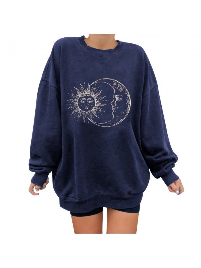 Personalized Printed Sweater Loose Large Fashion Sweater Women 