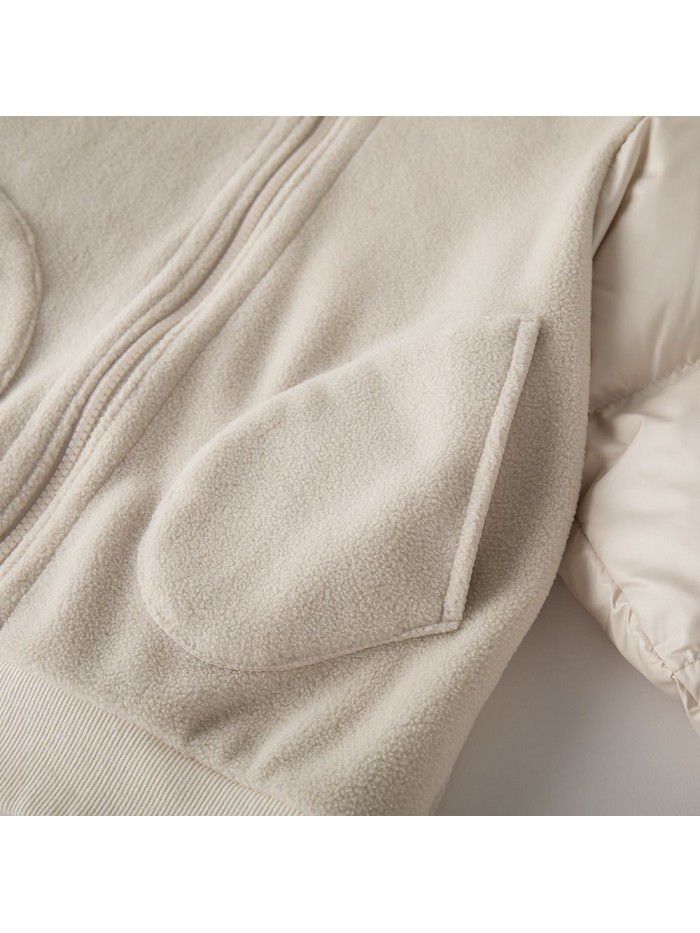 Baby Down Coat Winter Baby Down Vest Two Piece Set Boys' Autumn and Winter Thickened Top