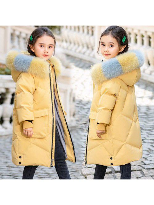 Girls' overcoat, winter dress, foreign style, litt...