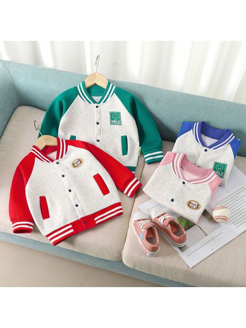 Children's baseball suit autumn treasure coat casu...