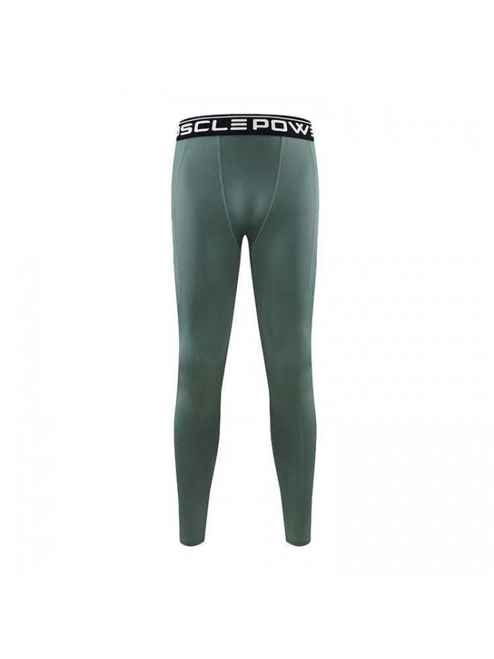 New Quick Drying Pants for Men's Basketball Sports Underlay Tight Pants with Pockets for Fitness 