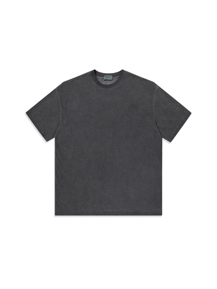 Wash, wash, and make old loose double yarn pure cotton short sleeved T-shirts for spring and summer new styles 