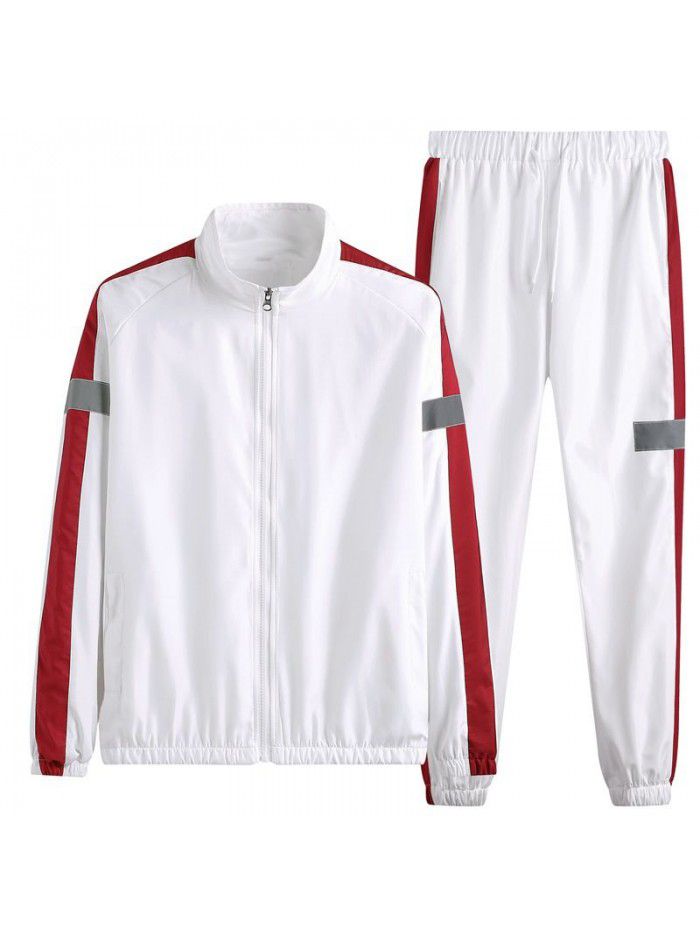 Set men's autumn and winter sports and leisure set Korean version of ruffian and handsome trend versatile jacket jacket jacket 