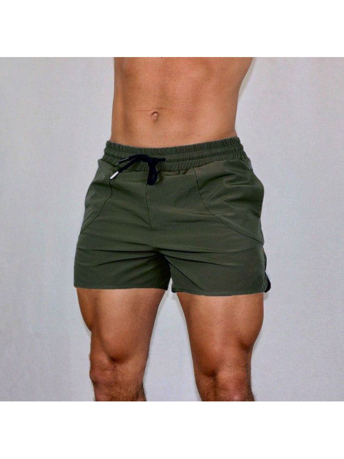 Summer Fitness Sports Shorts Light Board Triple Pants Men's Quick Drying Breathable Stretch Shorts 