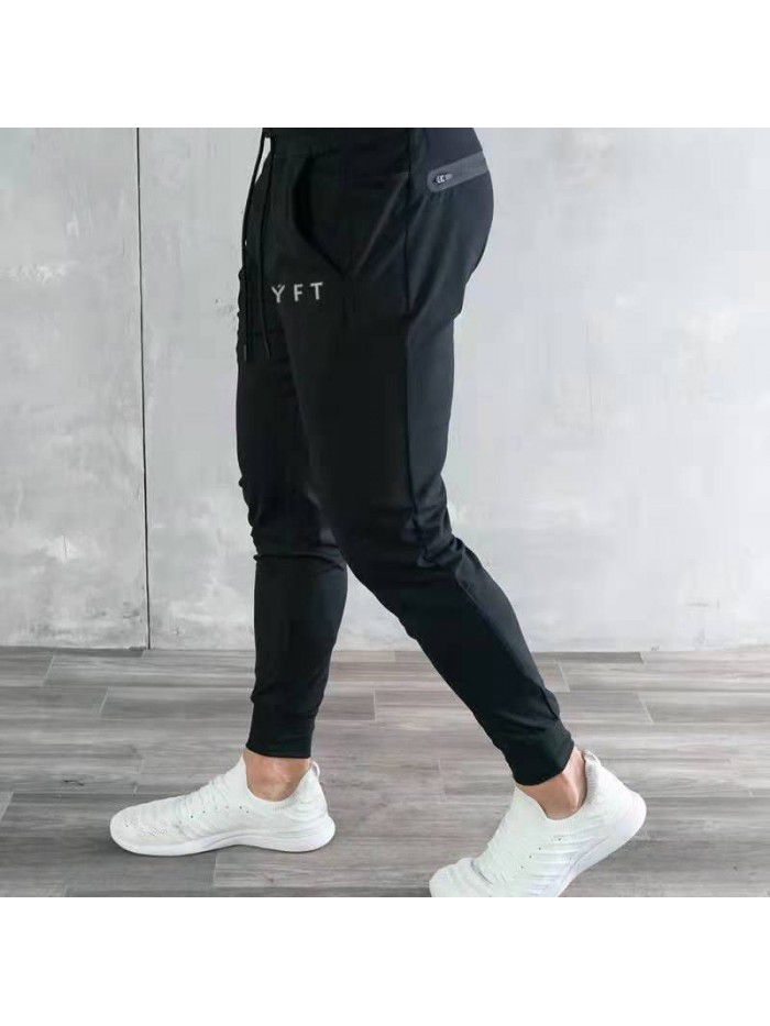 Muscle Fitness Autumn Winter New Sports Pants Men's Casual Pants Korean Slim Fit Fitness Pants Men's Leggings 