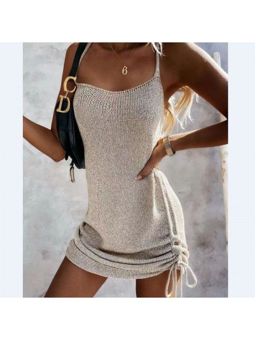 New Spring/Summer Sexy Strap Drawstring Mid Waist ...