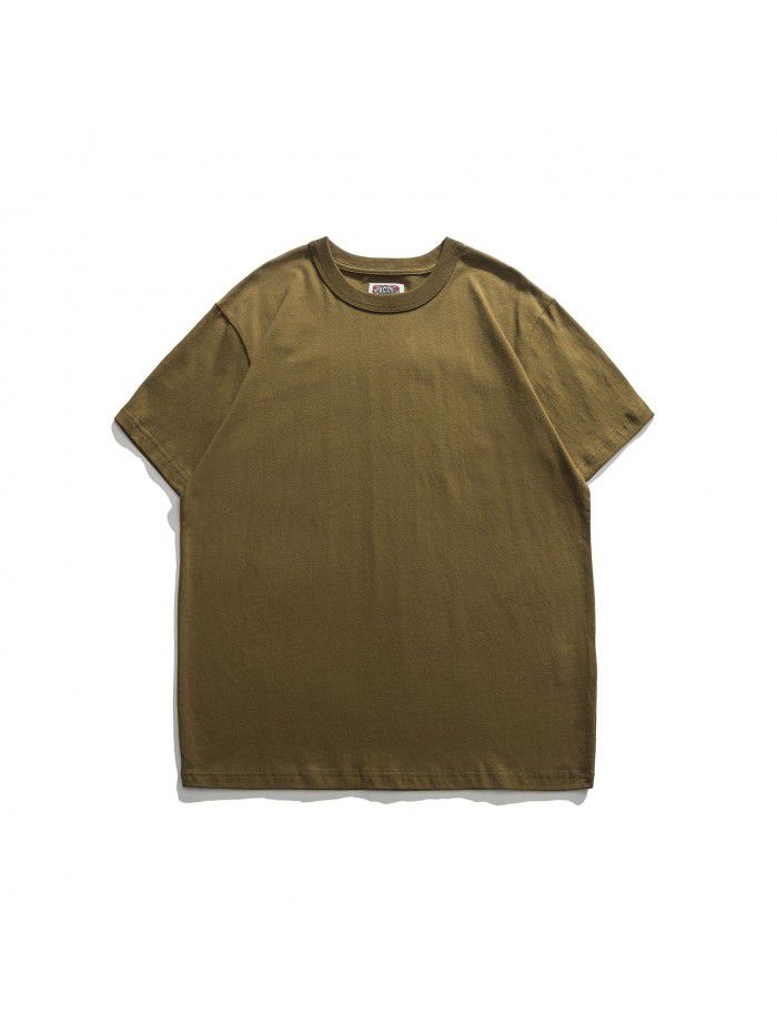 Classic slim fitting short-sleeved men's T-shirt is comfortable, soft and skin-friendly, high-quality cotton short T 