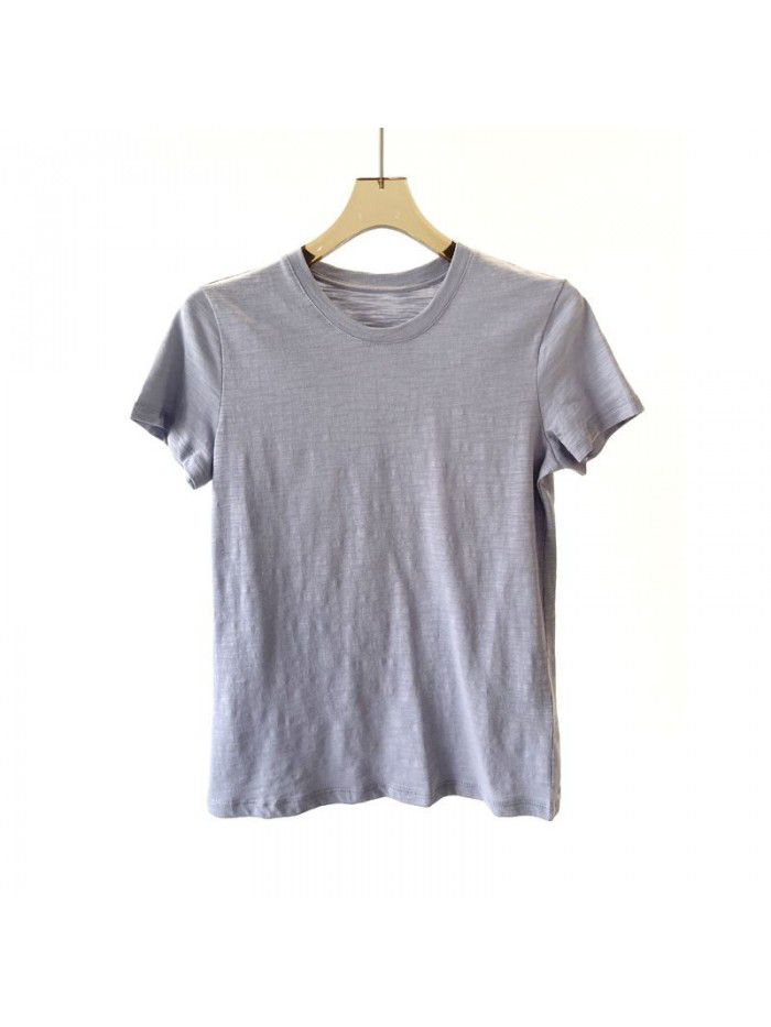 Spring and summer new women's bamboo t-shirt 