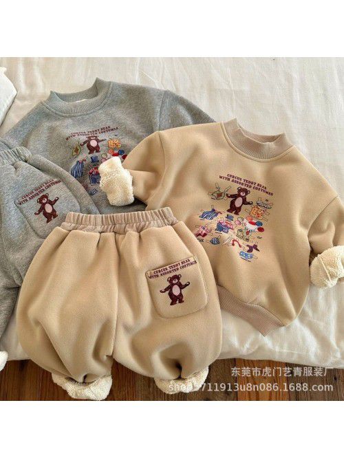 Children's Sweater Set New Autumn and Winter Boys'...