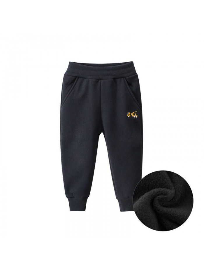 Autumn and Winter New Children's Plush Pants Baby Pants Children's Guard Pants 
