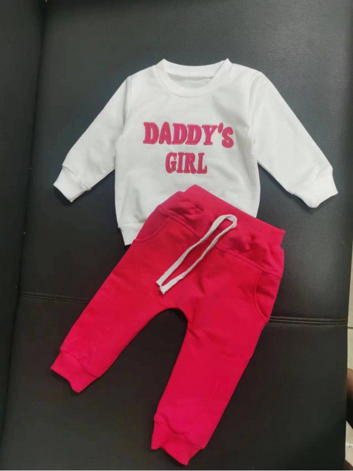 Children's Sweater Set Cotton Boys' Long sleeved Baby Spring and Autumn Children's Wear Pants and Clothes Two Piece Set 