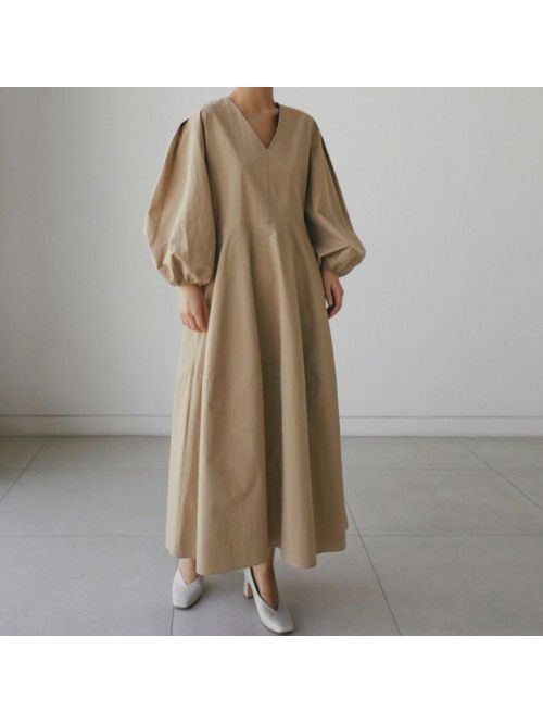 Loose oversized shirt skirt, knee length dress, ca...