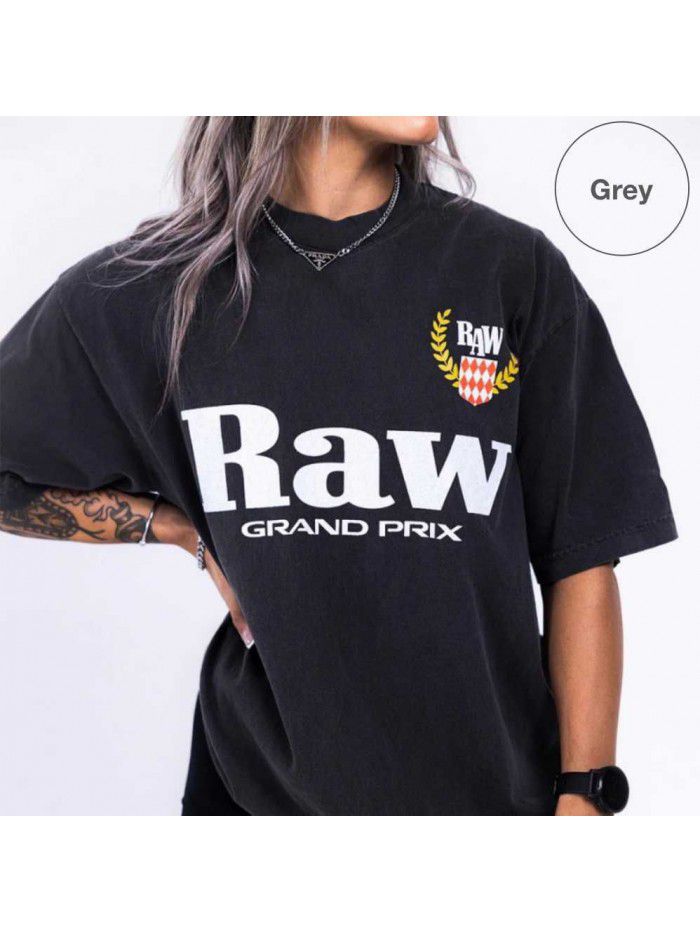 Cotton Short Sleeve T-shirt for Men and Women Summer New Trend Fitness Top Loose Fit