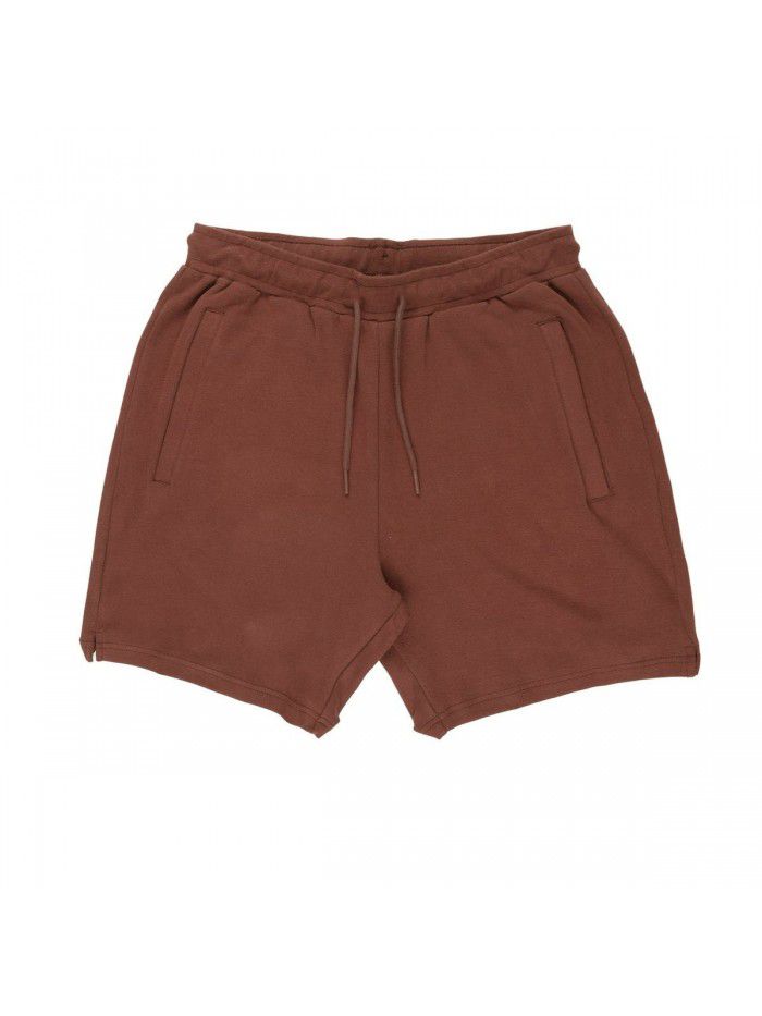 Muscle Fitness Brother Men's Summer Sports Fitness Leisure Shorts Running Cotton Split Shorts 