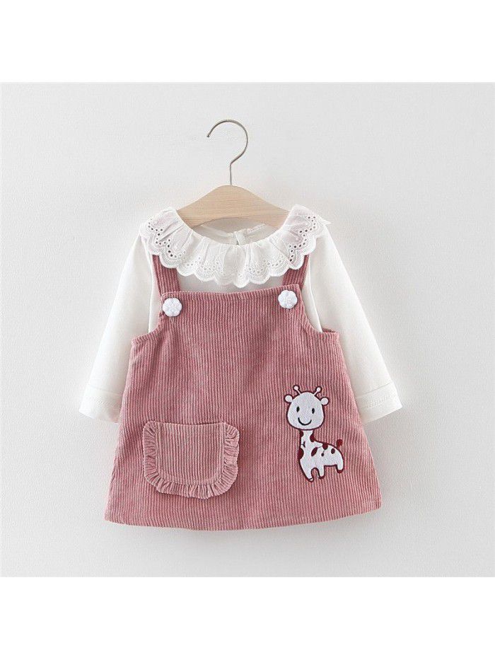 Skirt Set Women's Treasure T-shirt Strap Dress Two Piece Set 