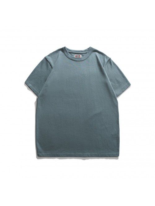 Double Yarn Pure Cotton Casual T-shirt Heavyweight...
