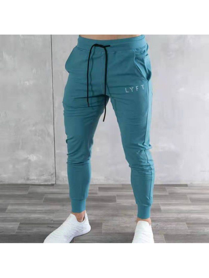 Muscle Fitness Autumn Winter New Sports Pants Men's Casual Pants Korean Slim Fit Fitness Pants Men's Leggings 