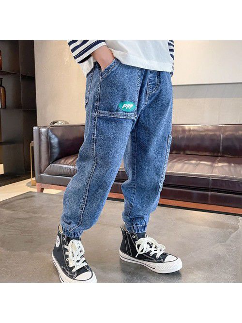 Children's Pants New Boys' Jeans Autumn Casual Pan...
