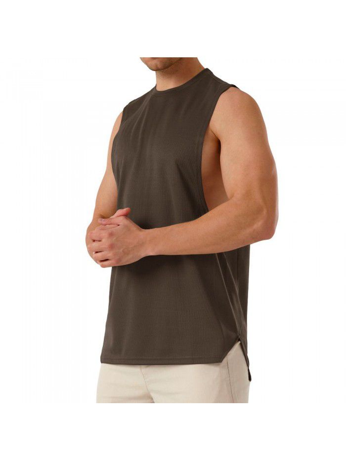 Men's Muscle Sports Fitness Short Sleeve Cotton Casual Summer New T-shirt 