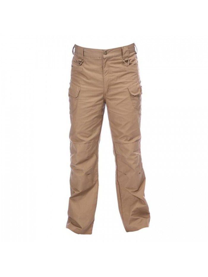 Plaid Multi Pocket Casual Work Wear Pants Men's Outdoor Charge Sports Tactical Pants 