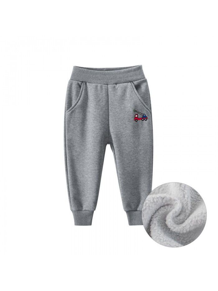 Autumn and Winter New Children's Plush Pants Baby Pants Children's Guard Pants 