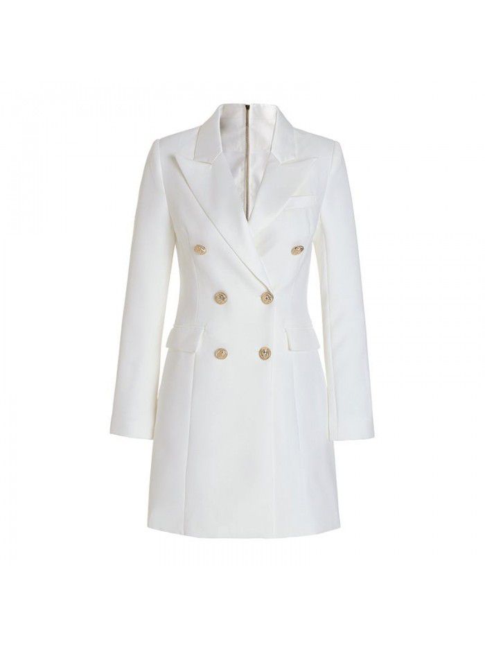 Suit Dress Black White Slim Fit Commuter Dress Dress Dress Dress Women's Fashion 