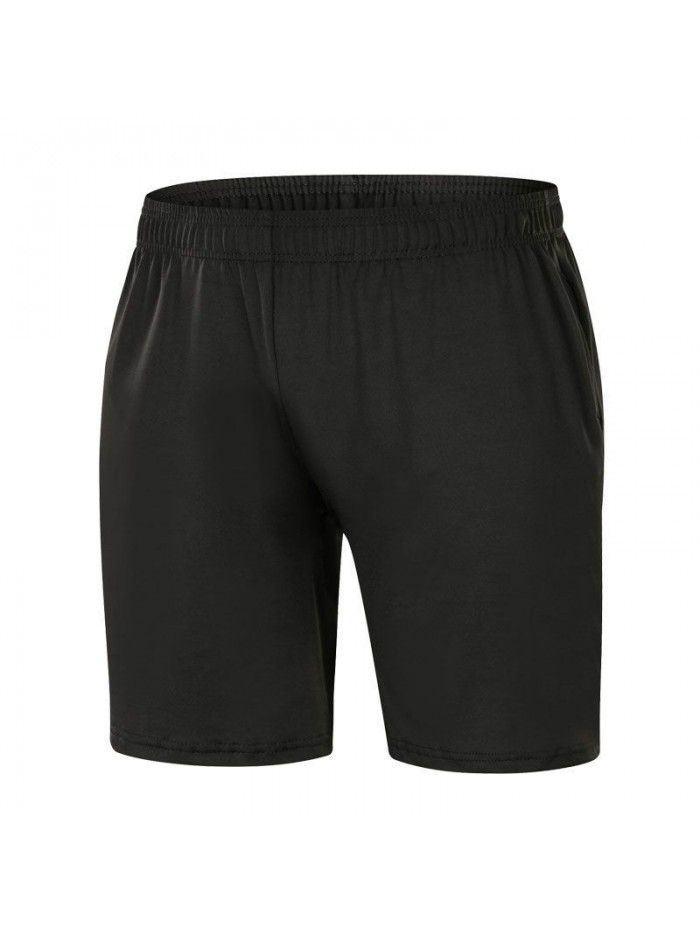 Sports shorts Men's summer capris Running fitness training Over-knee loose large size fast dry high elastic basketball pants 