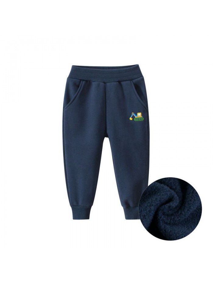 Autumn and Winter New Children's Plush Pants Baby Pants Children's Guard Pants 