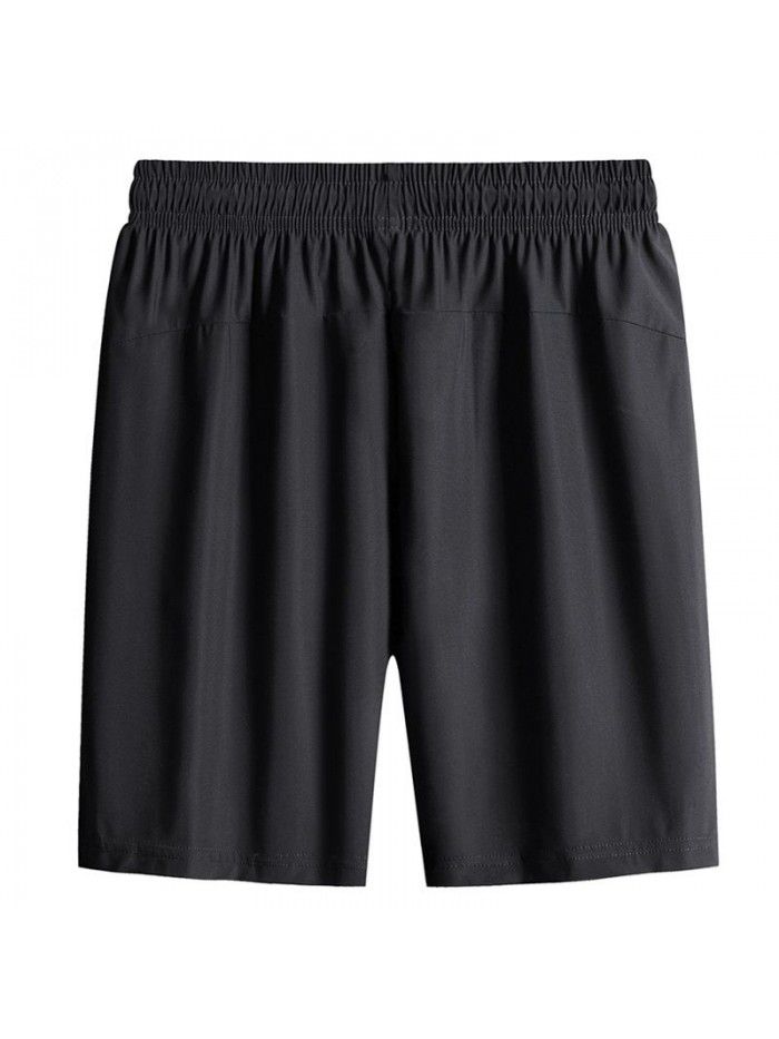 Ice Silk Pants Men's Casual Pants Men's Thin Summer New Quick Drying Sports Plus Size 5/4 Shorts 