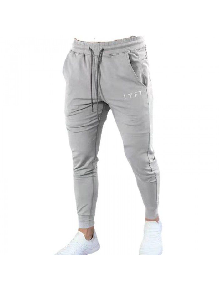 Muscle Fitness Autumn Winter New Sports Pants Men's Casual Pants Korean Slim Fit Fitness Pants Men's Leggings 