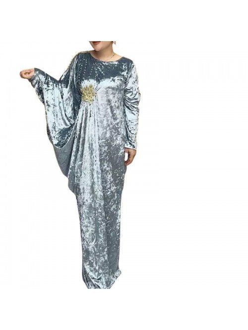 Loose oversized dress with summer glitter 